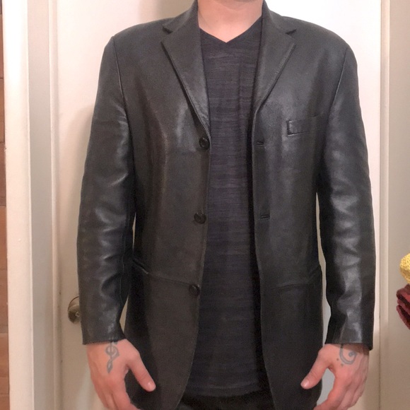 Stafford Black Leather Jacket - Picture 5 of 6
